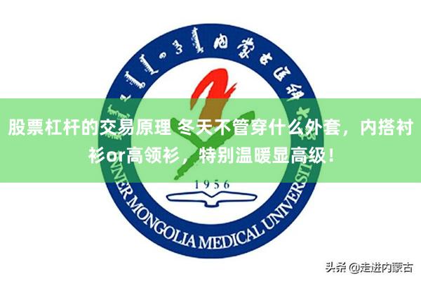 股票杠杆的交易原理 冬天不管穿什么外套，内搭衬衫or高领衫，特别温暖显高级！